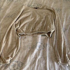 Cropped Creme Sweater